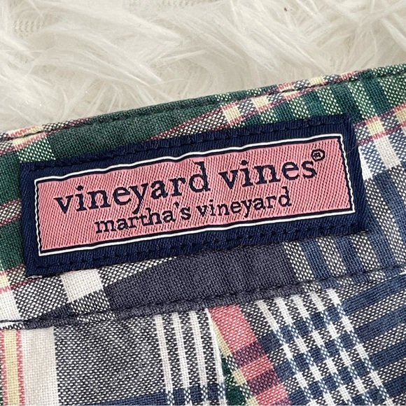 Vineyard Vines Men’s Plaid Chino Shorts Size 35 Martha’s Vineyard Pockets - Picture 4 of 7